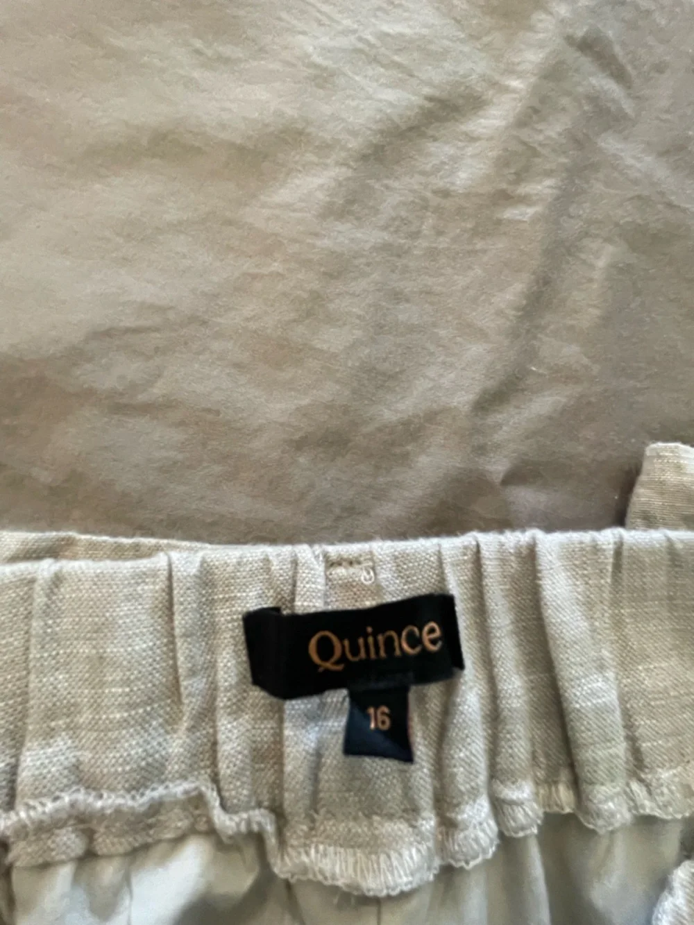 Quince 100% linen, ladies trouser pant. Worn once, professionally hemmed.